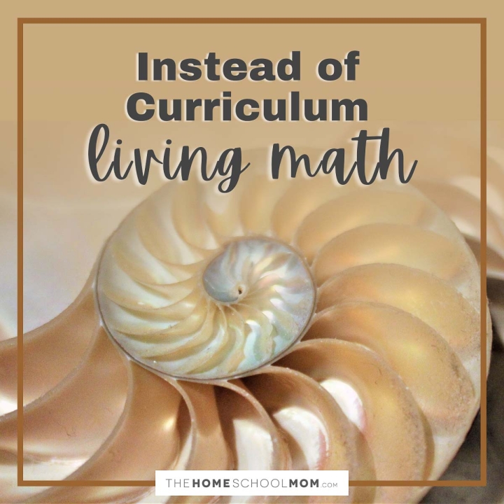 Instead of Curriculum: Living Math.