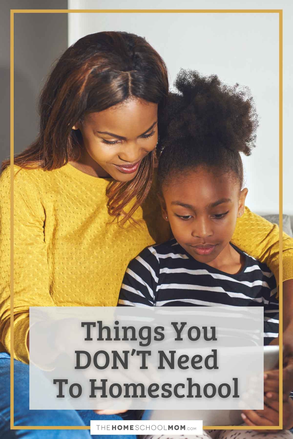 Things You Don't Need to Homeschool