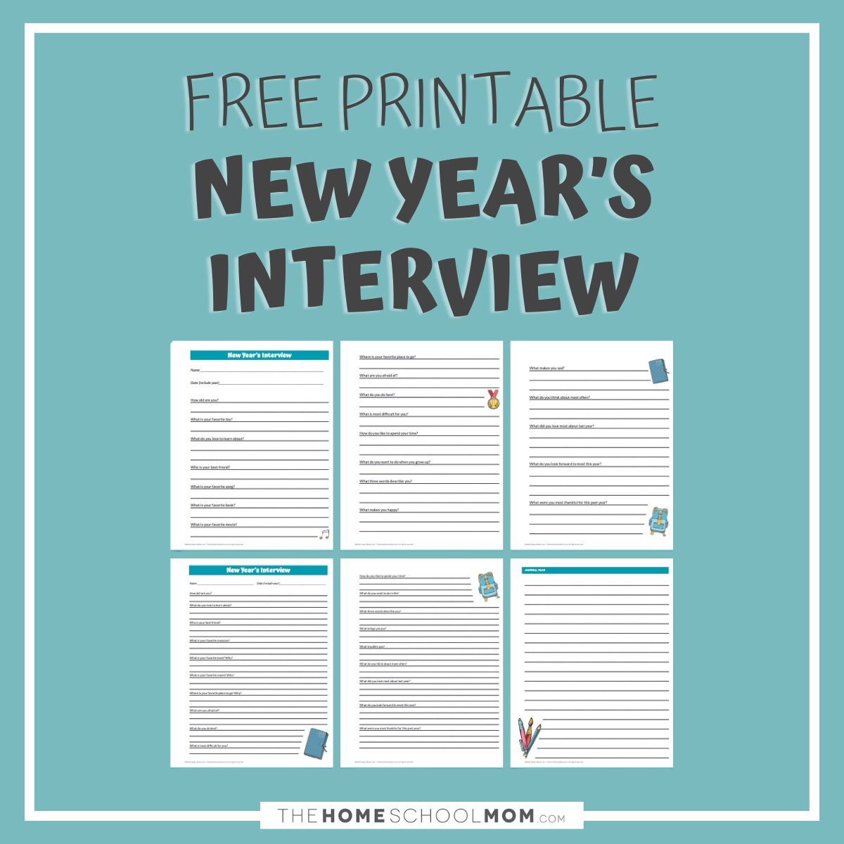 the new year's interview (free printable)
