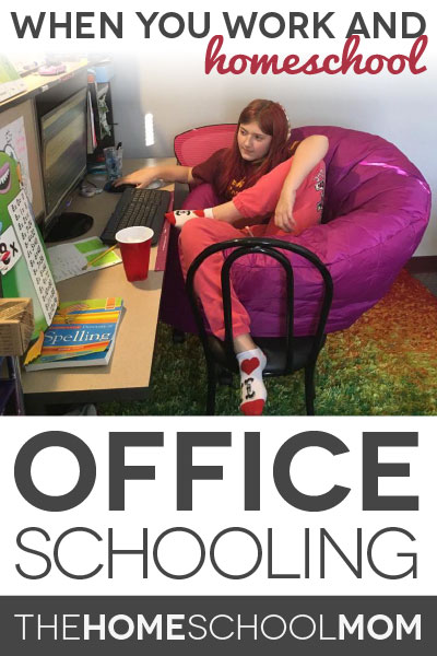 TheHomeSchoolMom Blog: Work and homeschooling can include "office schooling"