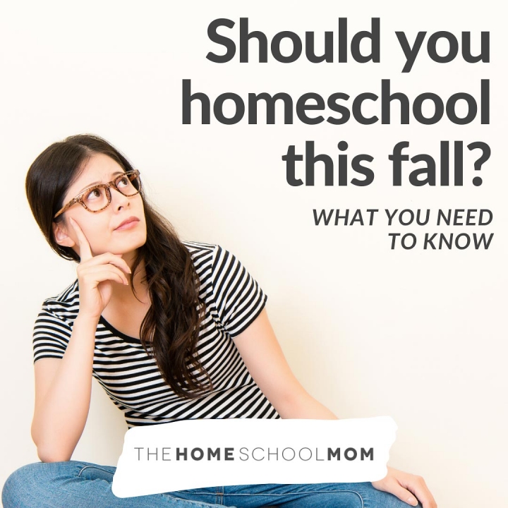 woman with questioning look and text should you homeschool this fall - what you need to know
