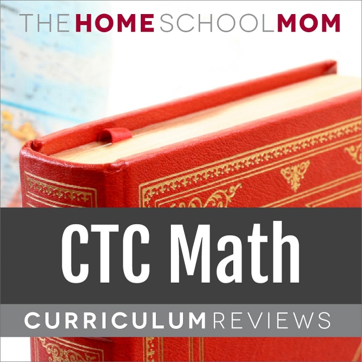 globe and book with text CTCMath Curriculum Reviews - TheHomeSchoolMom.com