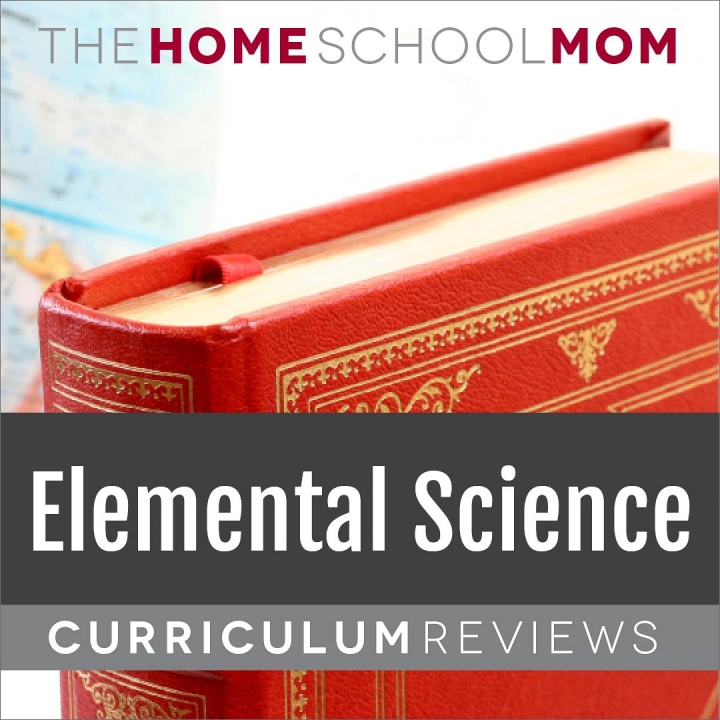 globe and book with text Elemental Science Curriculum Reviews - TheHomeSchoolMom.com