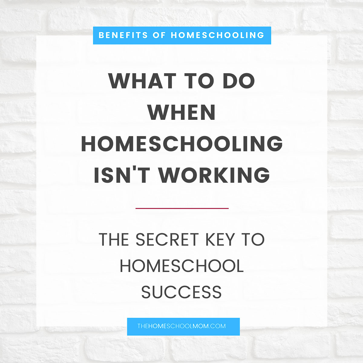 Benefits of homeschooling: What to do when homeschooling isn't working (the secret key to homeschool success) - TheHomeSchoolMom.com