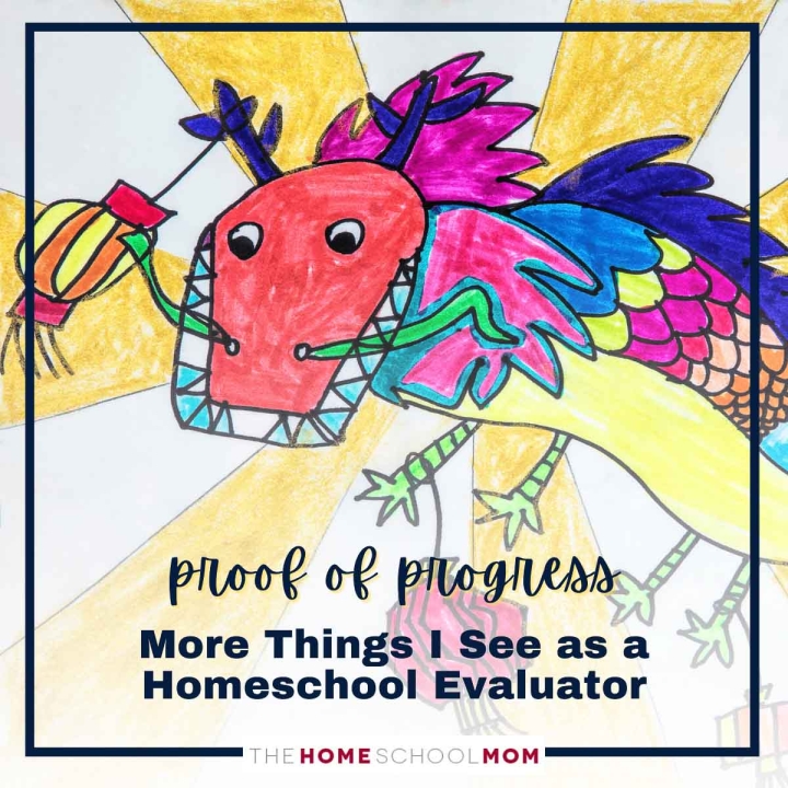 Proof of Progress - More things I see as a homeschool evaluator