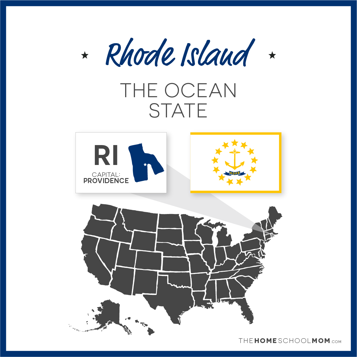 rhode island on us map