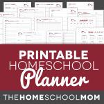 Printable Homeschool &amp; Household Planner Pages - TheHomeSchoolMom