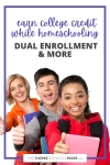 Earn college credit while homeschooling - dual enrollment & more.
