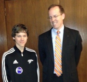 Nick Faulconer and Delegate Rob Bell at the Virginia General Assembly