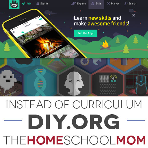 Instead of Homeschool Curriculum: DIY.org
